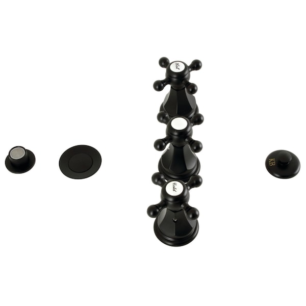 ThreeHandle Bidet Faucet, Matte Black